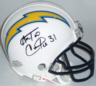 Antonio Cromartie Autographed Chargers Mini Helmet