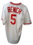 Johnny Bench Autographed Reds Jersey