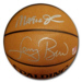 Larry Bird & Magic Johnson Autographed Basketball