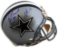 Troy Aikman & Jay Novacek Autographed Cowboys Pro Line Helmet