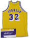 Magic Johnson Autographed Lakers Jersey