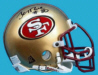 Jerry Rice Autographed 49ers Mini Helmet